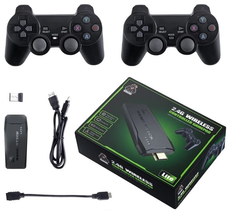 Игровая приставка TWS Game Stick Lite 32 ГБ, черный