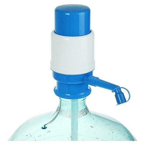 бутыль стеклянный ninaglass зелёный Помпа механическая, ручной насос для воды в бутылях 12 и 19 л, Mini