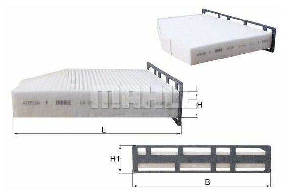 MAHLE фильтр салонный LA181 AUDISEATSKODA MAHLE LA181