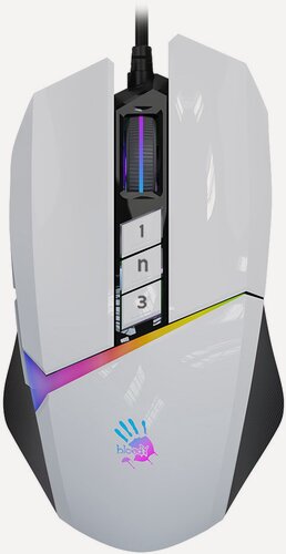 Изображение товара Мышь A4Tech Bloody W60 Max белый оптическая (10000dpi) USB (10but)
