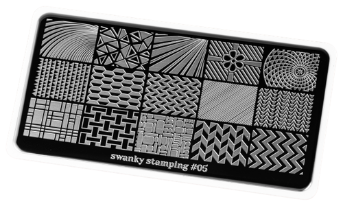 Swanky Stamping пластина 05 12 х 6 см black