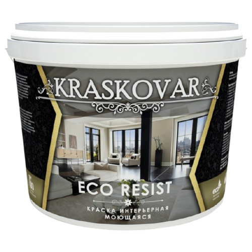 Kraskovar Eco Resist матовая белый 9 л