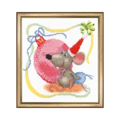 Набор для вышивания С Новым годом Мышки!, 19х21 см (арт. А-206)