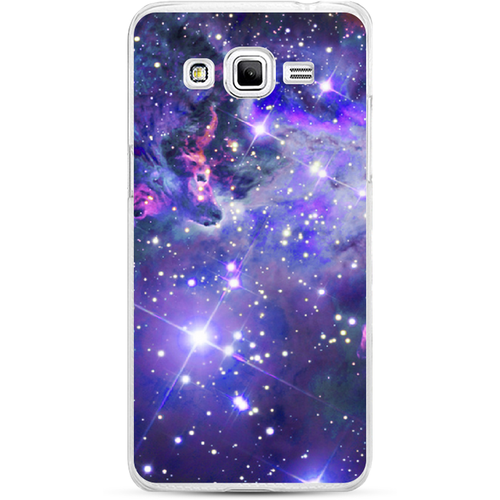 Силиконовый чехол на Samsung Galaxy Grand Prime / Самсунг Галакси Гранд Прайм Яркая галактика