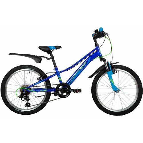 Детский велосипед Novatrack Valiant 20, год 2022, цвет Синий детский велосипед novatrack valiant 20 2022 20 синий 115 128 см