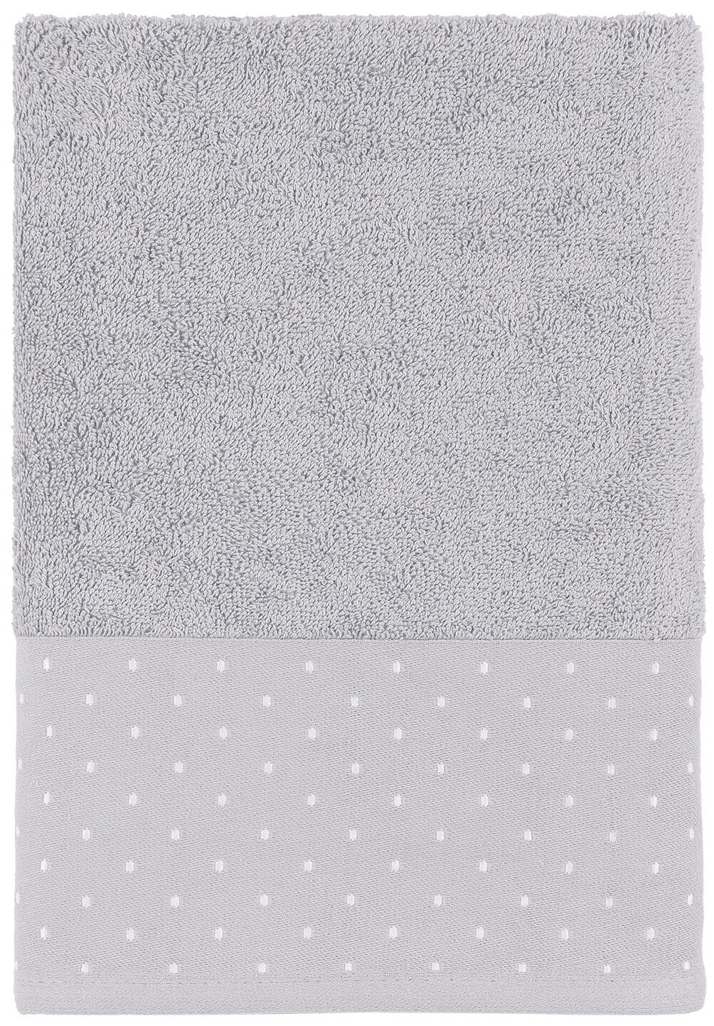 Полотенце махровое 50х90 "Mia Cara" Красотка светло-серый - фотография № 8