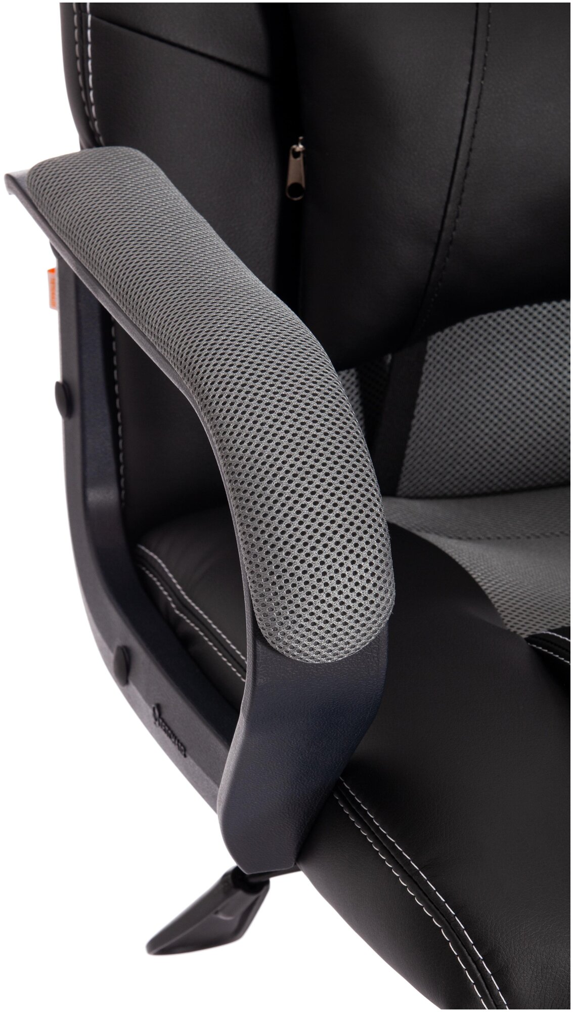 Компьютерное кресло TetChair Driver 22 игровое, обивка: искусственная кожа/текстиль, цвет: черный/серый, 36-6/TW-12 - фотография № 7