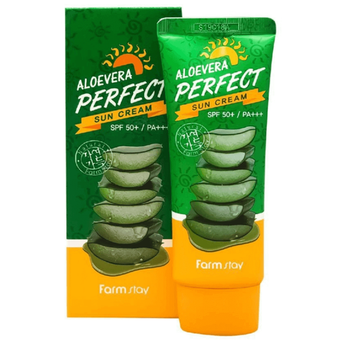 Солнцезащитный крем Aloe Vera Perfect Sun Cream SPF 50+ / PA+++ солнцезащитный крем aloe vera perfect sun cream spf 50 pa