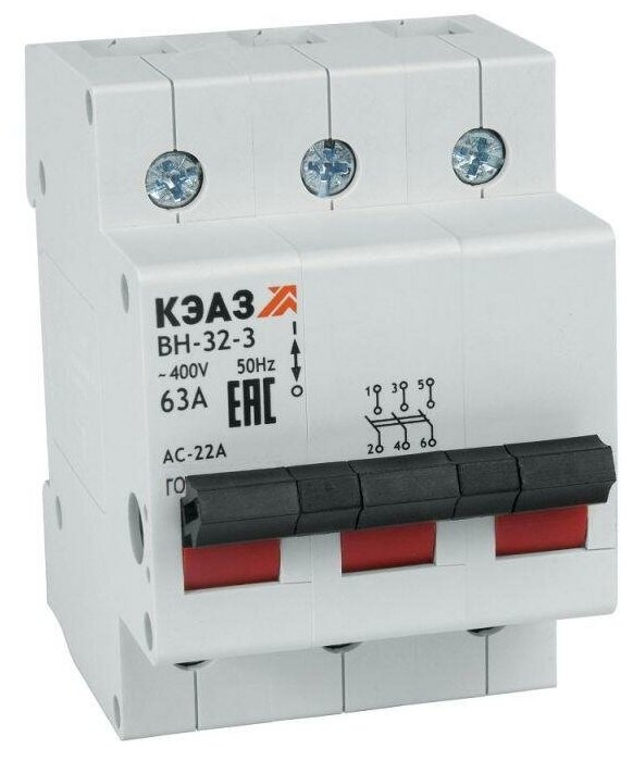 фото Рубильник мод. ВН32 363 УХЛ3 КЭАЗ 141640