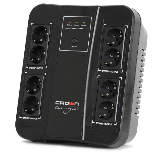 фото Интерактивный ибп crown micro cmus-295 euro smart черный