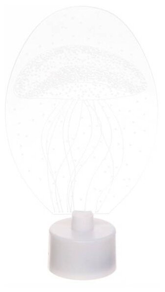 Светильник «3D-Медуза» 14*5см LED на батарейках - фотография № 1