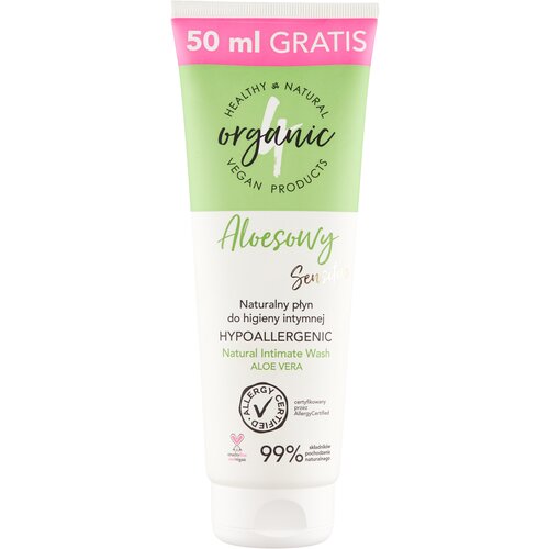 Гель для интимной гигиены гипоаллергенный 4ORGANIC Aloe sensitive 250 мл гель для интимной гигиены гипоаллергенный 4organic probiotic sensitive 250 мл