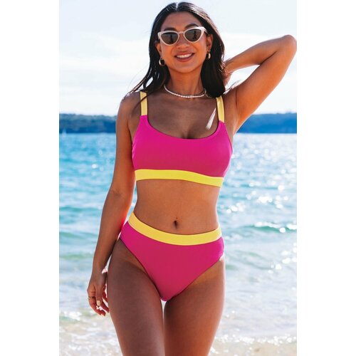 фото Купальник раздельный vitoricci, размер 44, розовый