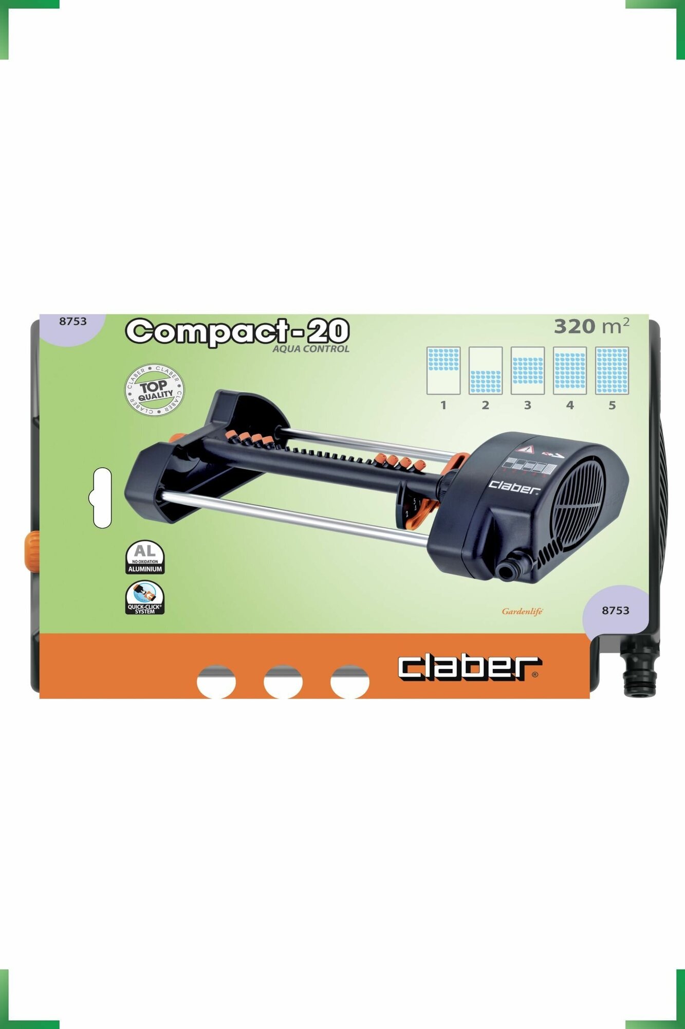 Дождеватель осциллирующий CLABER COMPACT-20 AQUA CONTROL - фотография № 7