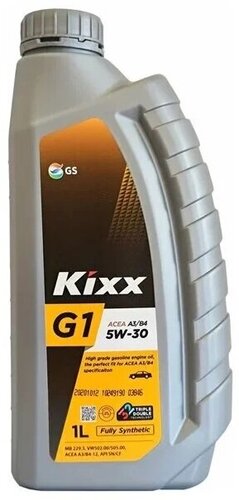 Масло моторное синтетика KIXX G1 5W30 A3/B4 1л — купить в интернет ...