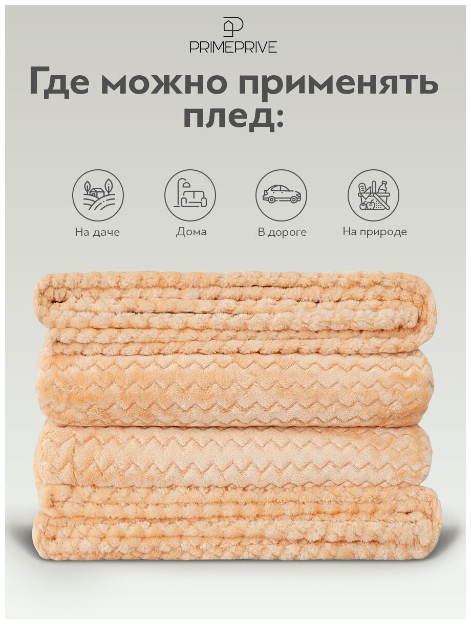 Райсон мол Плед 150х200,1 пр, 100% микроплстр, 350 г/м2