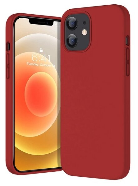 Krutoff / Чехол-накладка Krutoff Silicone Case для iPhone 12 mini (red) 14