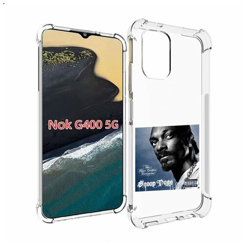 Чехол MyPads Snoop Dogg THA BLUE CARPET TREATMENT для Nokia G400 5G задняя-панель-накладка-бампер