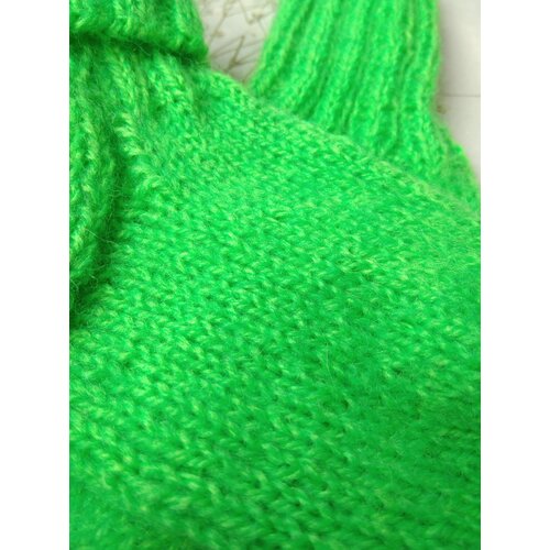 Носки МастерРина детские, вязаные, размер 19,5, зеленый