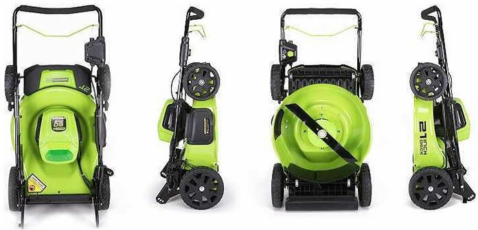 Электрическая газонокосилка Greenworks 2502907 60V 46cm GD60LM46SP 46