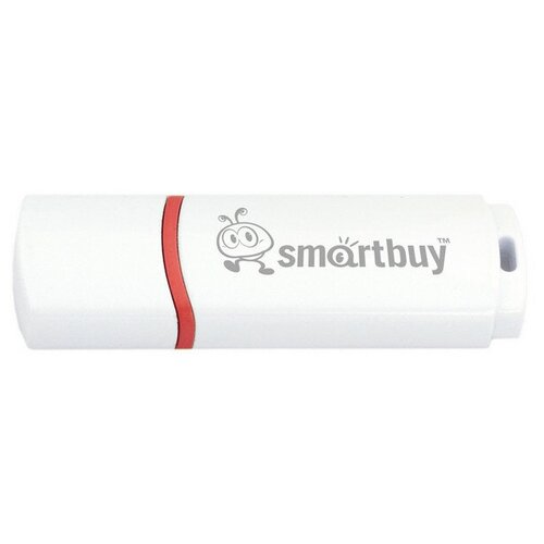 Флеш-память Smartbuy Crown, 64Gb, USB 2.0, бел, SB64GBCRW-W. 896123