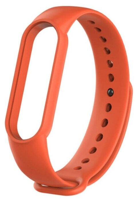Силиконовый браслет для Xiaomi Mi Band 5 Оранжевый