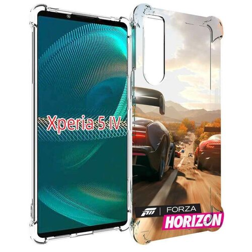 Чехол MyPads Forza Horizon для Sony Xperia 5 IV (5-4) задняя-панель-накладка-бампер