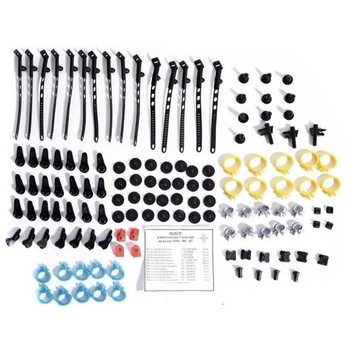 Комплект крепежных изделий на кузов ВАЗ 2105, 2106, 2107 / Набор автомобильных клипс LADA / Автокрепеж