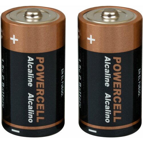 Батарейка щелочная, 1.5 В, тип C, 2 шт.