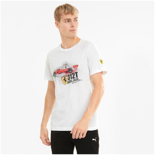 Футболка/Puma/59983755/Ferrari Race Vintage Gr Tee/белый/S