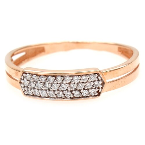 фото The jeweller кольцо из золота с фианитами 70141700, размер 16.5