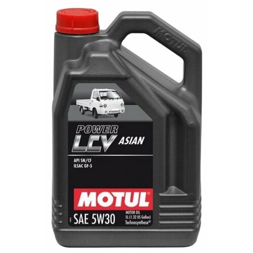 фото Полусинтетическое моторное масло motul power lcv asian 5w30 5 л