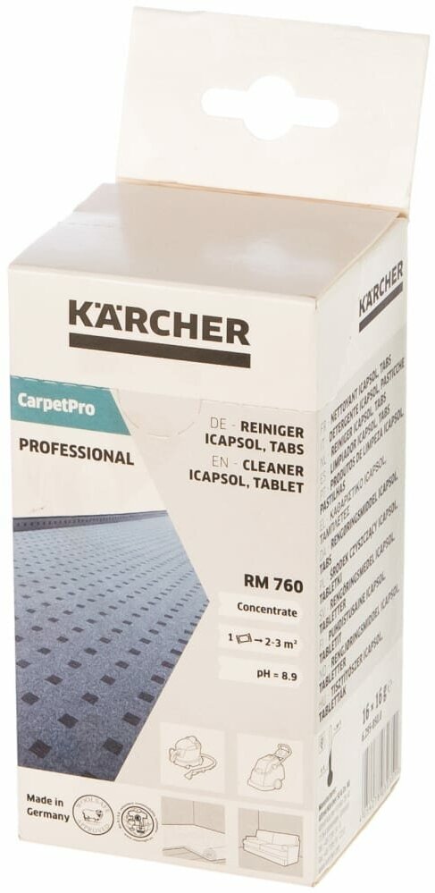 Средство Karcher чистящее для ковров RM 760 Tabs (16 табл) - фотография № 12