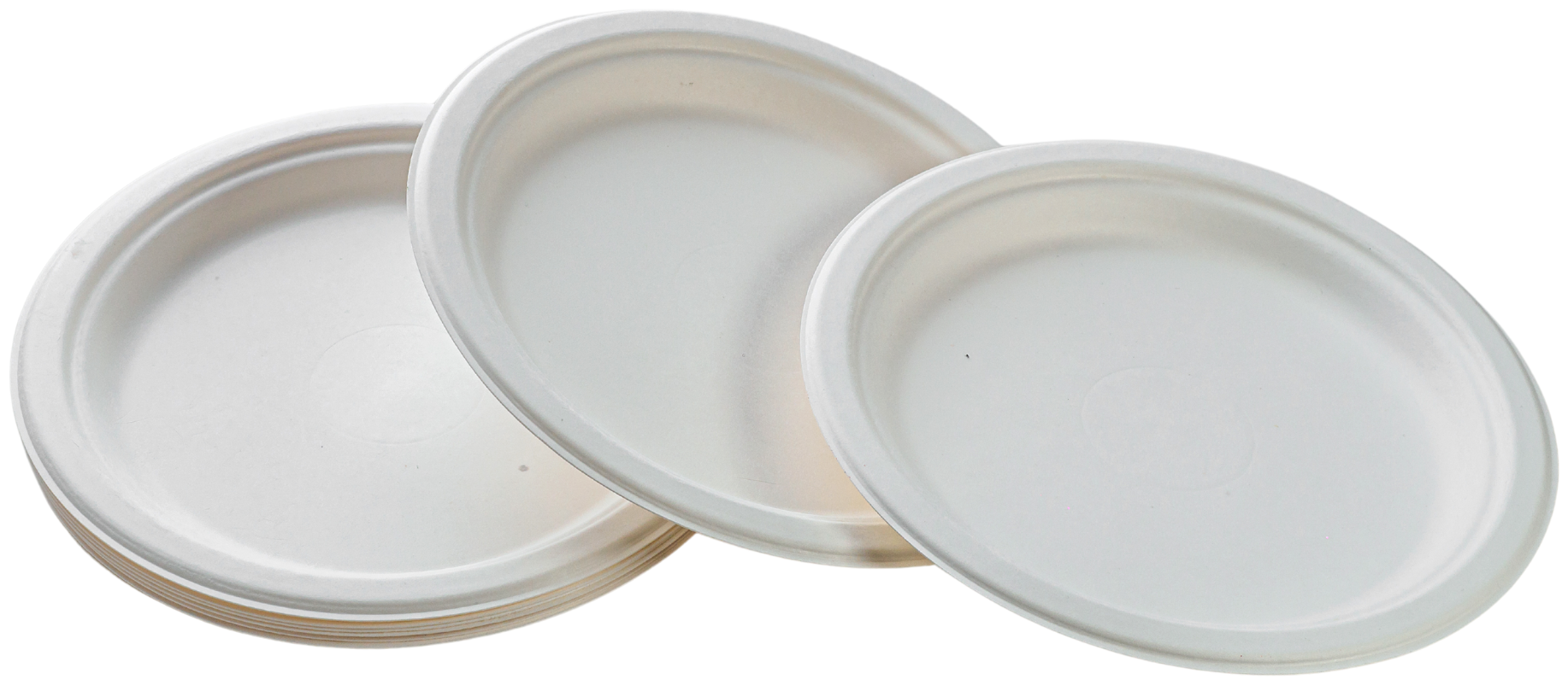 Тарелка круглая одноразовая - Д210мм, биоразлагаемая (ЭКО) из древесной целлюлозы - белая, для холодных и горячих блюд - фотография № 4