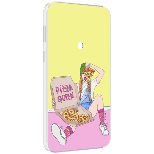 Чехол MyPads королева-пиццы женский для Meizu 16 Plus / 16th Plus задняя-панель-накладка-бампер