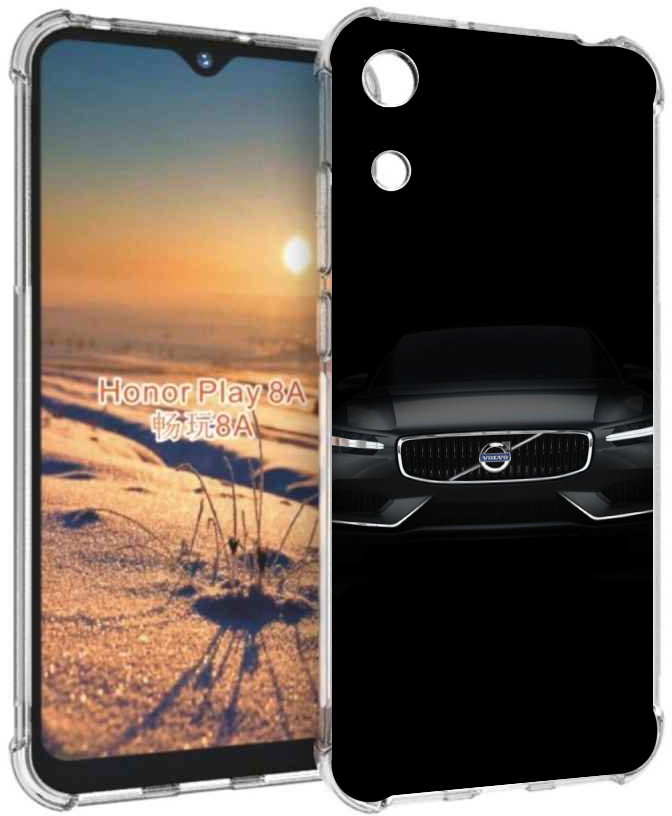 Чехол задняя-панель-накладка-бампер MyPads volvo вольво 1 мужской для Honor 8A/Huawei Y6 (2019)/Honor 8A Pro/Y6 Prime 2019/Huawei Y6s противоударный