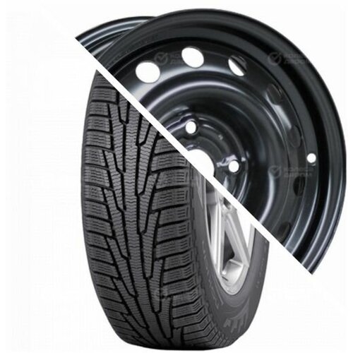 Колеса в сборе Nokian Tyres 6x15/4x100 D60.1 ET50 Black 185/65 R15 92R Без шипов