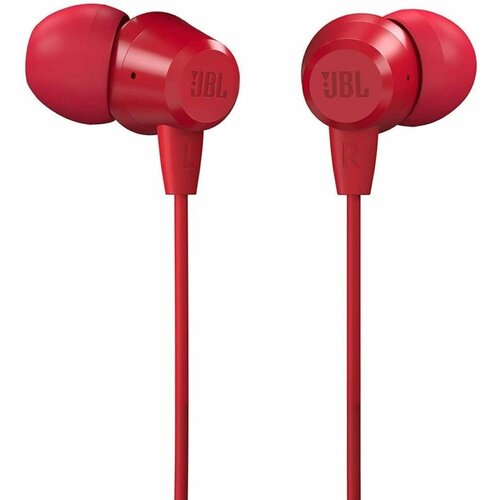 Наушники внутриканальные JBL C50HI Red наушники jbl jr310bt red