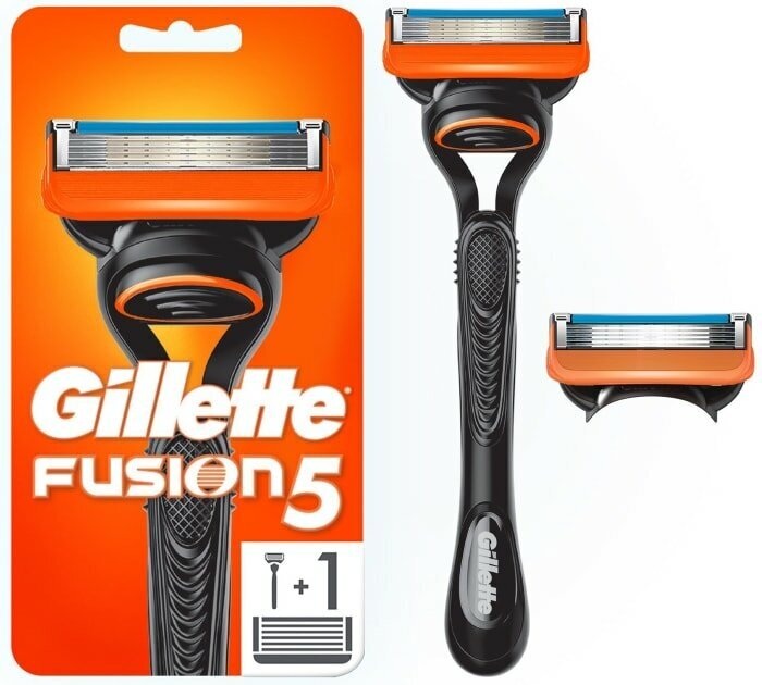 Бритва Gillette Fusion с 2 сменными кассетами