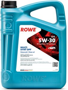 Моторное масло ROWE HIGHTEC MULTI SYNT DPF 5W-30 (4 л)