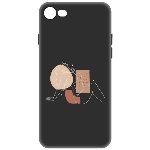 Чехол-накладка Krutoff Soft Case Чувственность для iPhone 7/8 черный