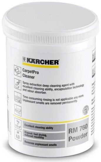 Средство для чистки ковров Karcher 6.295-849.0 порошковое CarpetPro RM 760, 0.8 кг