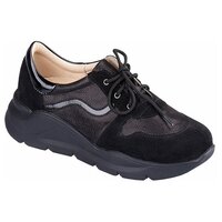 Обувь Dr THOMAS ортопедическая малосложная женская (п/ботинки) арт. DTD-400 (цв.7) черный комбинированный р.36