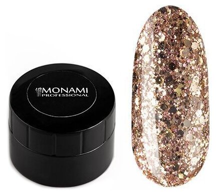 Monami Professional, Гель-лак с блеском, Gold