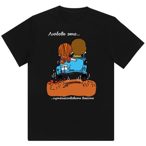 фото Футболка, 4live, oversize, черная, размер xl, "love is" #16 for live