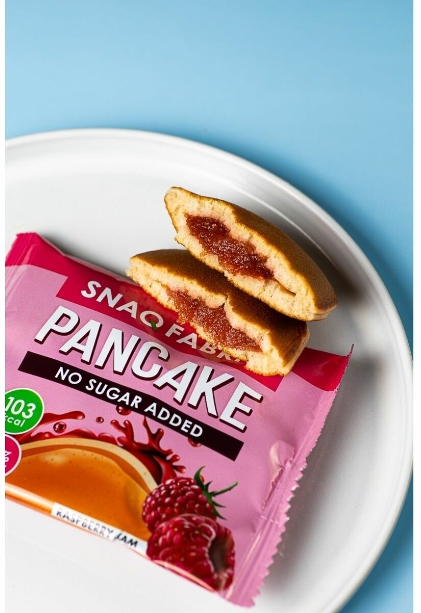 Snaq Fabric Pancake 45 г (коробка 10 шт) Малиновый джем - фотография № 3