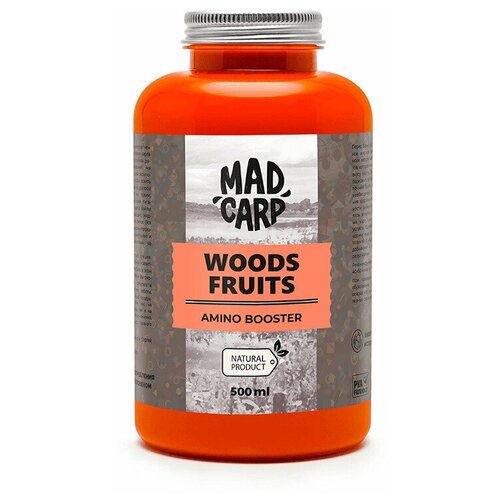 дип mad carp baits woods frults лесные фрукты 150мл Амино бустер WOODS FRUlTS (Лесные Фрукты) 500 мл Mad Carp Baits / Ароматизатор Жидкое питание для рыбалки Лесные Ягоды