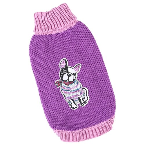 фото For my dogs свитер для собак мой друг фиолетовый fw662-2018 v (10-12) formydogs