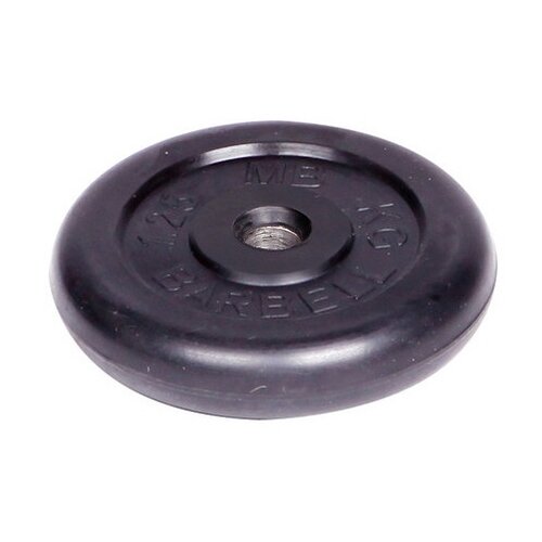 фото Диск обрезиненный barbell d 31 мм черный 1,25 кг mb barbell