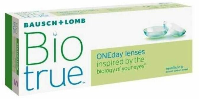 Контактные линзы Bausch & Lomb Biotrue ONEday, 30 шт., R 8,6, D -2,75, 1 уп.